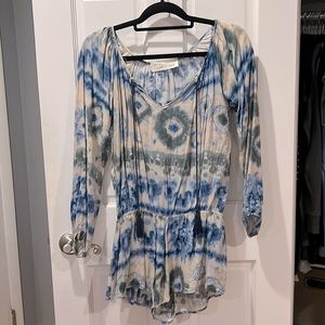 Vintage Havana Romper. Size unknown but would fit XS or Small.